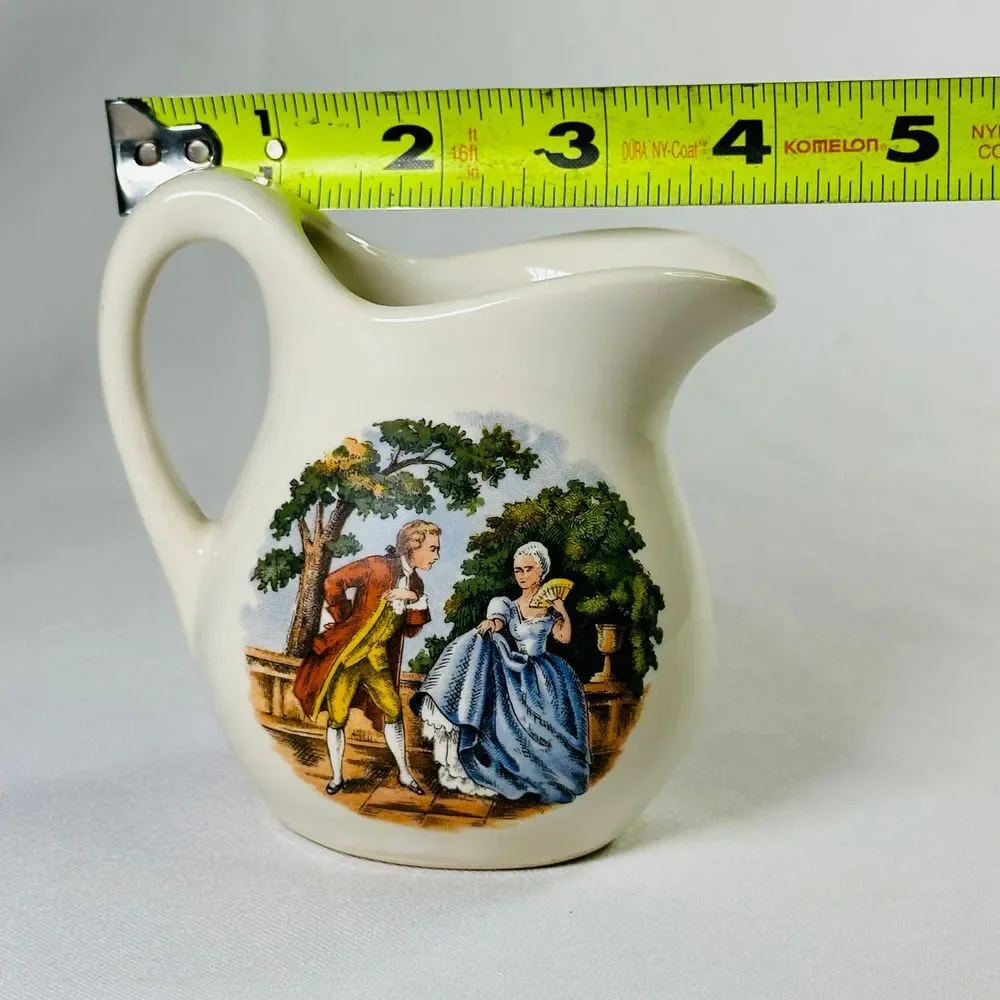 Homer Laughlin Courting Couple Creamer Porcelain 4